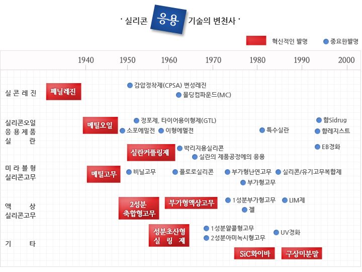 실리콘 응용 기술의 변천사