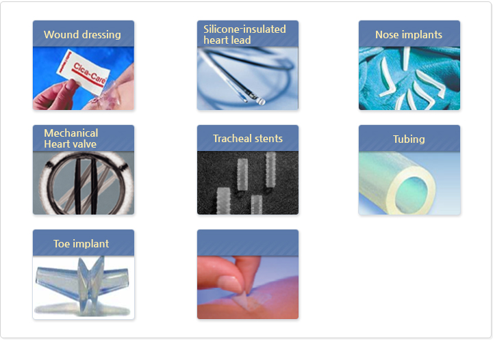 Silicone의 Bio-Medical 특성